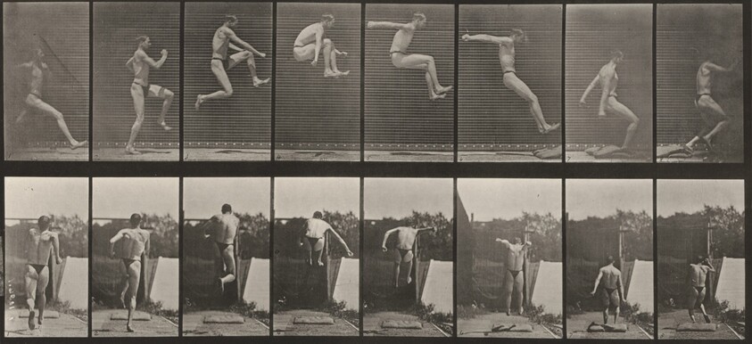 Plate Number 160. Jumping, running broad jump