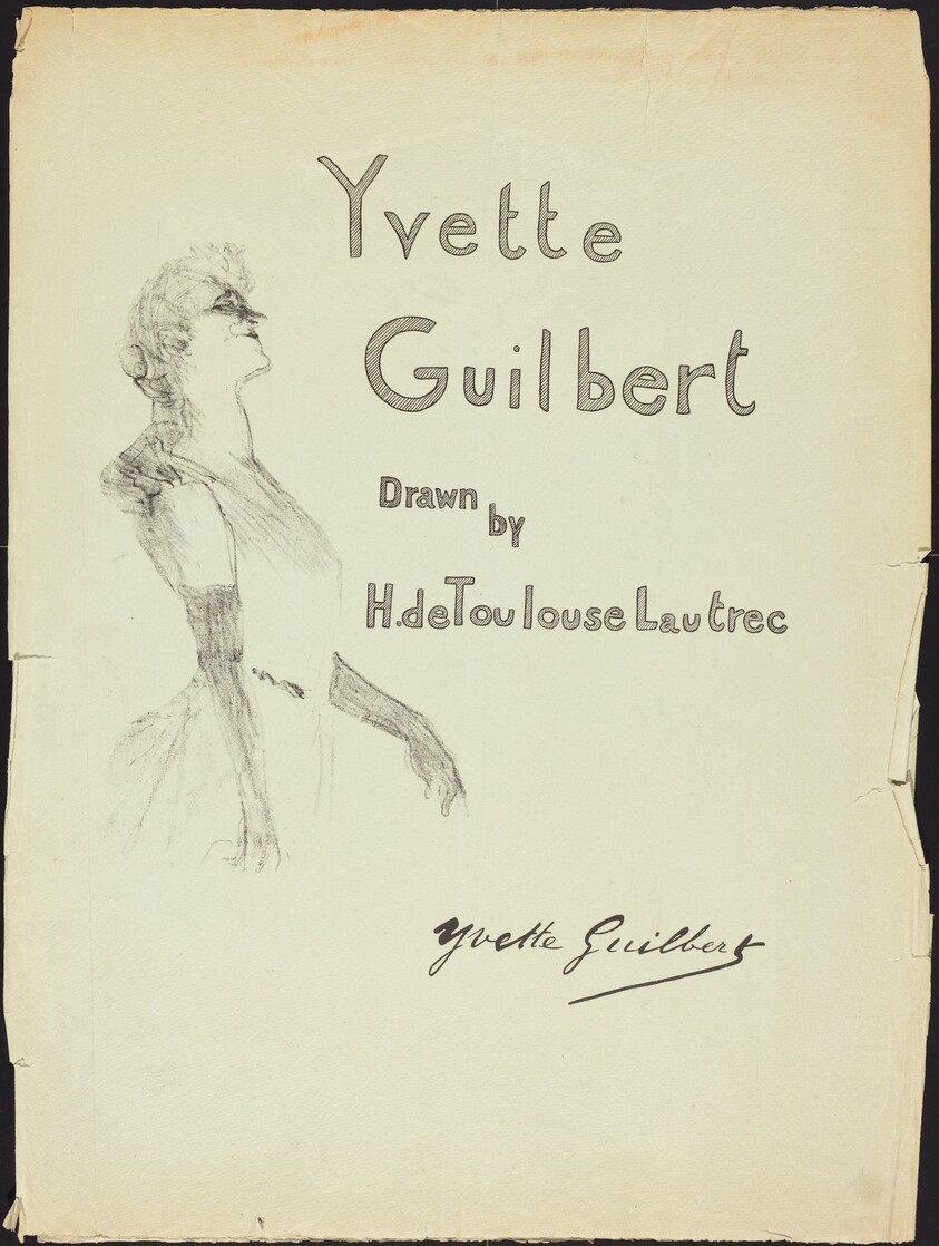 Cover, Yvette Guilbert
