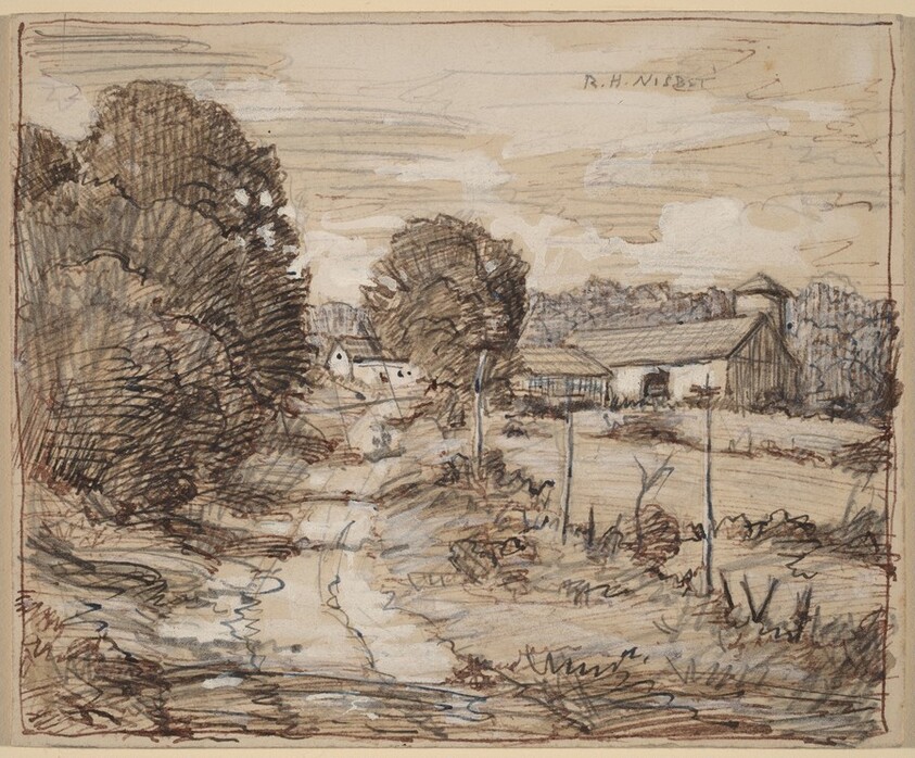 Farm Buildings [recto]