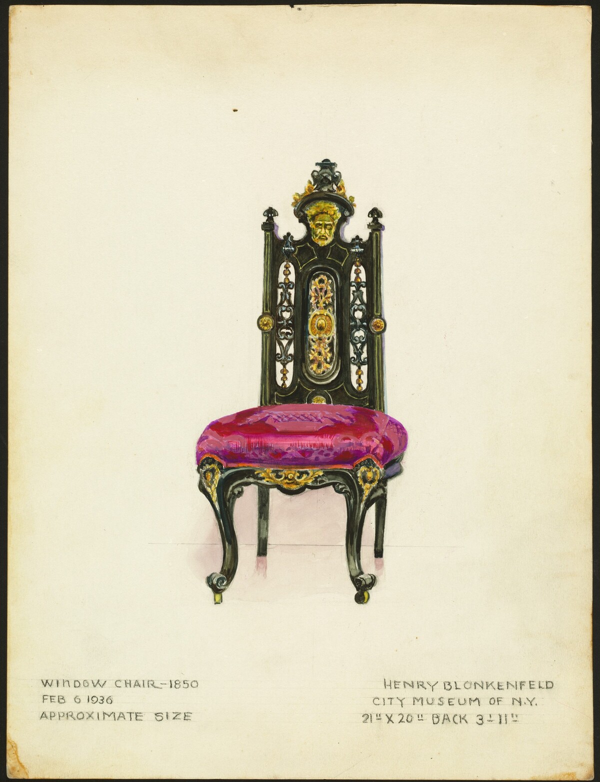 Window Chair (one of a pair)