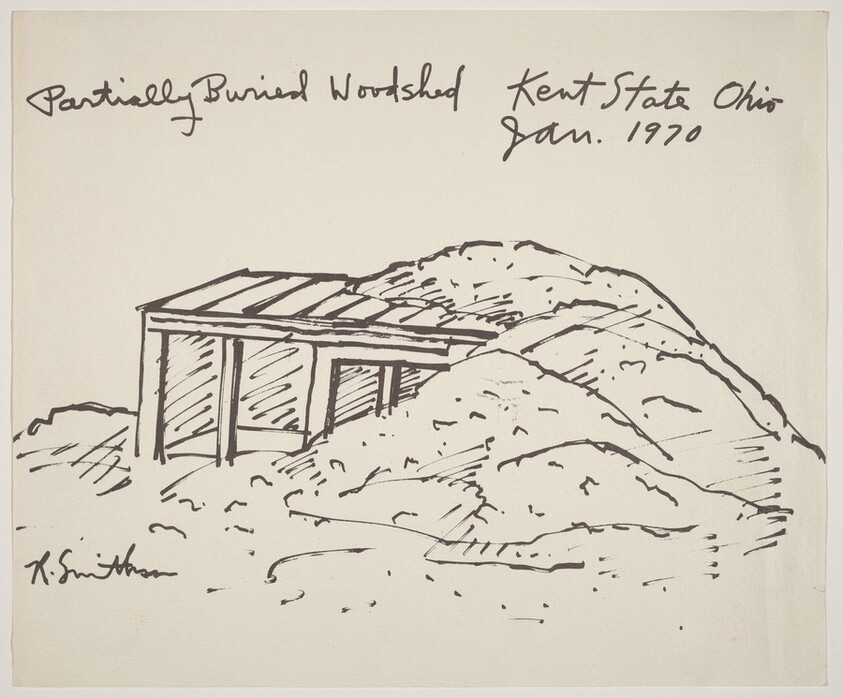 Partially Buried Woodshed