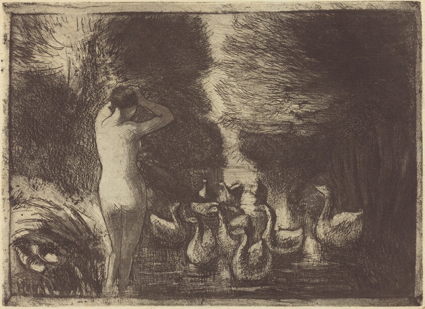 Baigneuse aux oies (Bathers with Geese)