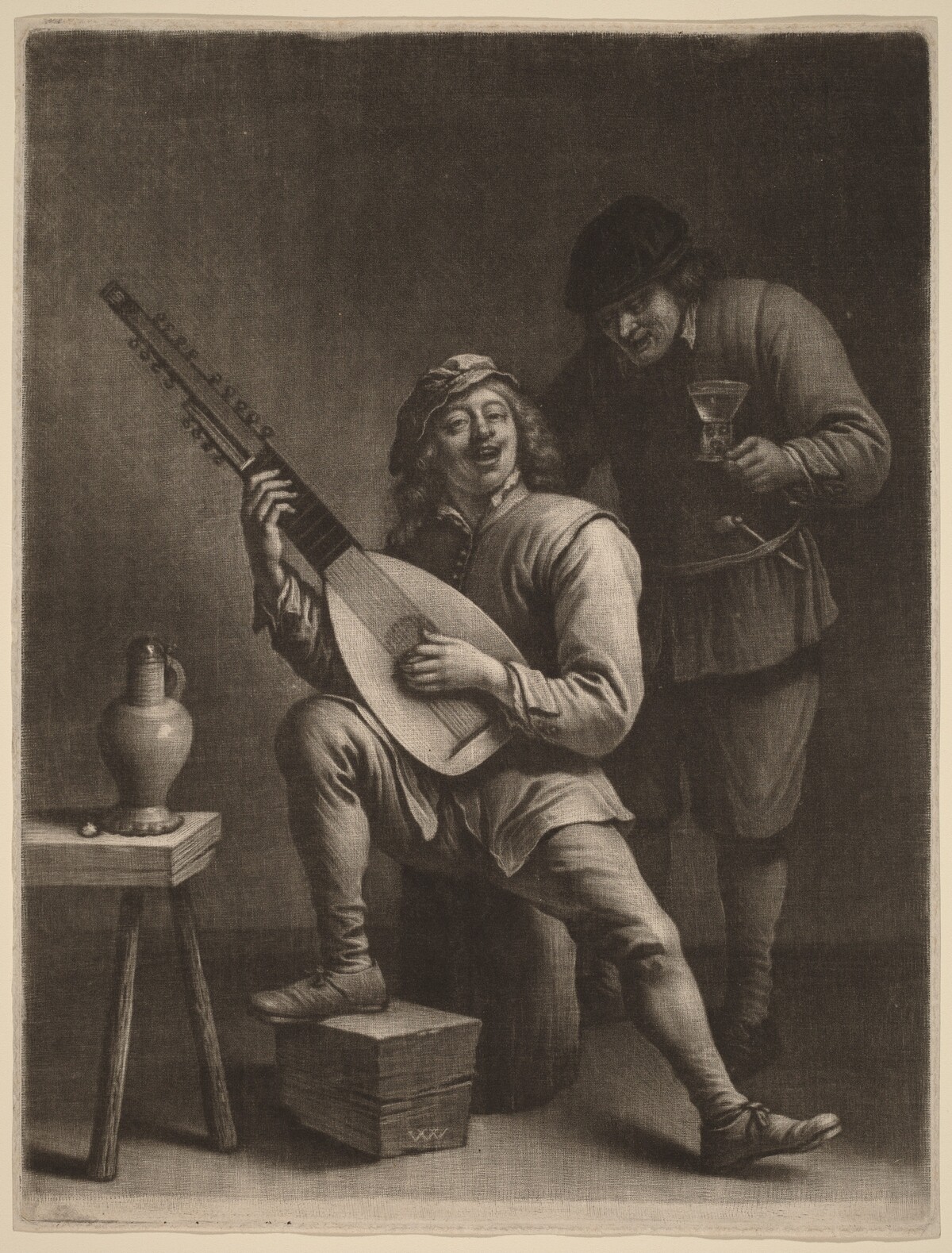 The Lute Player and the Drinker