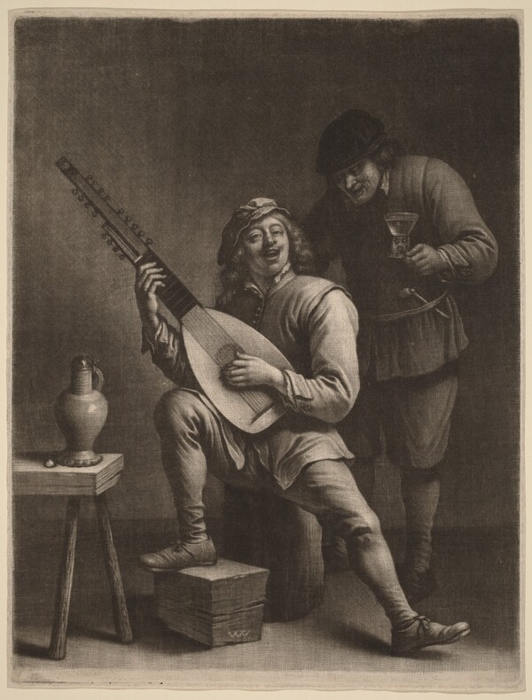 The Lute Player and the Drinker