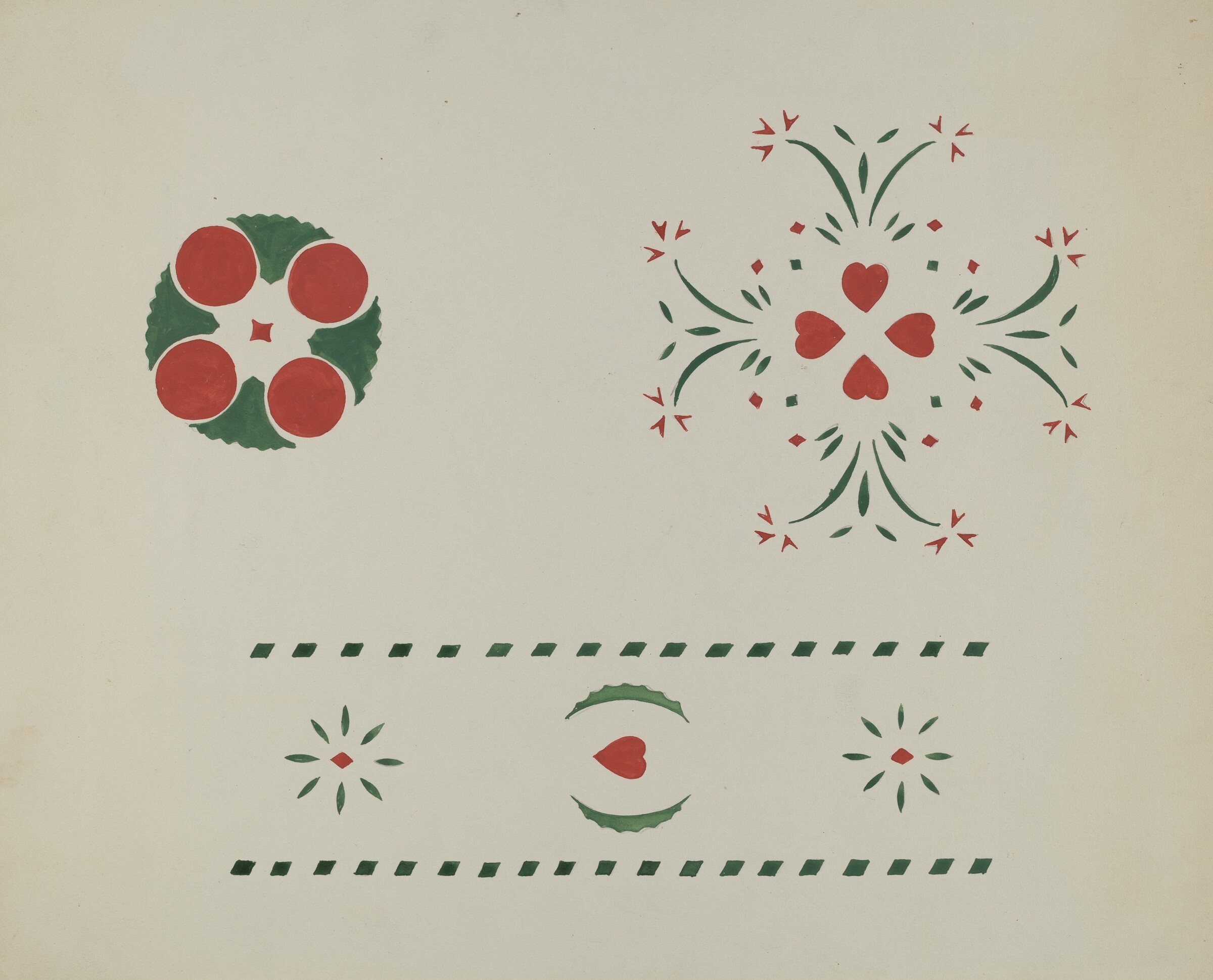 Stencilled Wall, Ray Holden, c. 1936