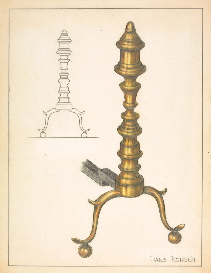 Andiron (one of pair)