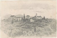 Monastery [recto], John Singer Sargent, 1870-1872