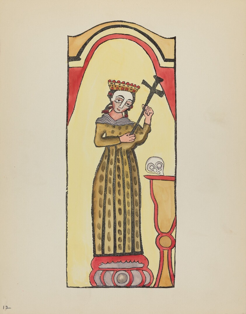 Plate 12: Saint Rita: From Portfolio "Spanish Colonial Designs of New Mexico"