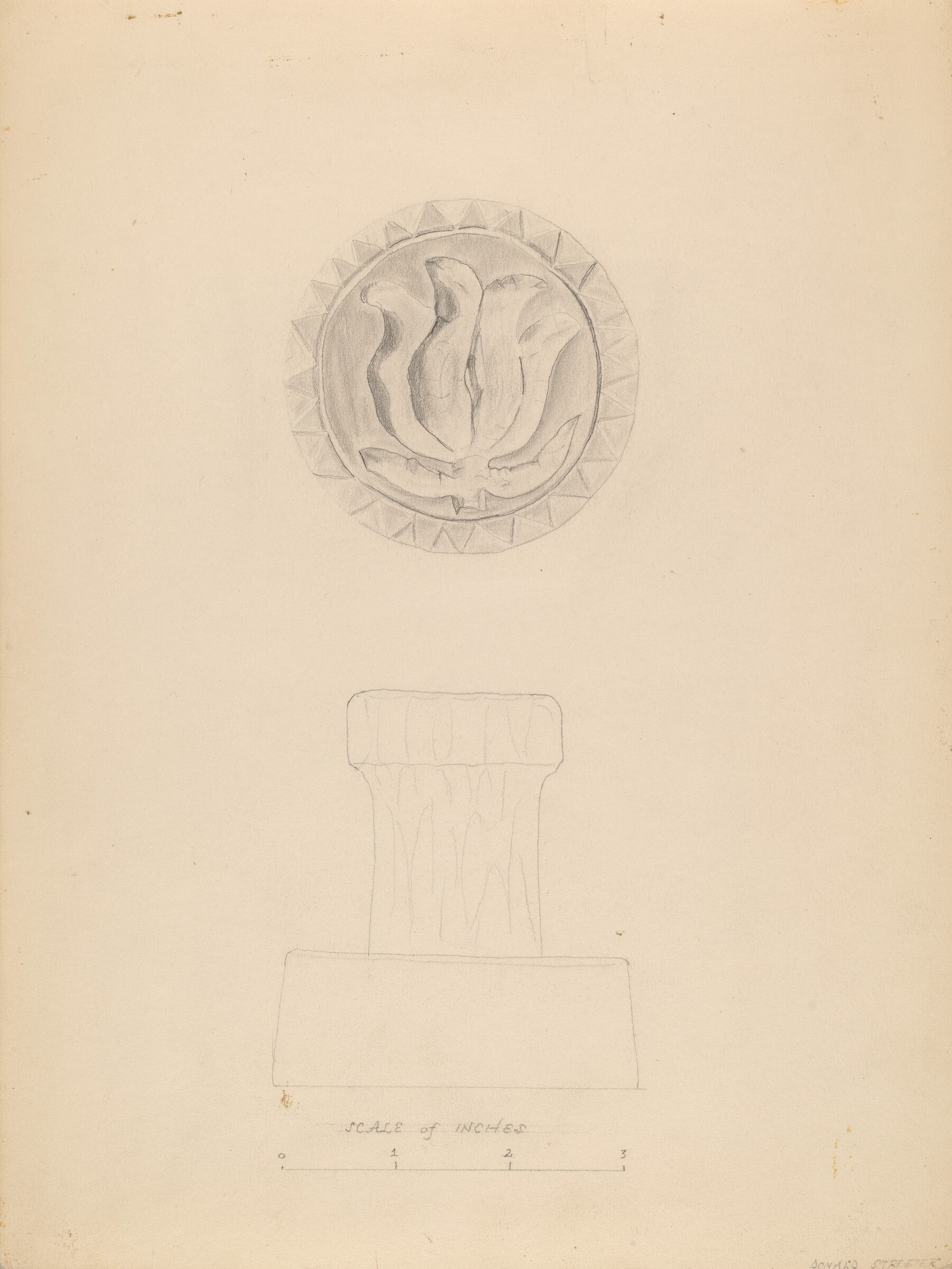 Butter Mold, Donald Streeter, 1935/1942