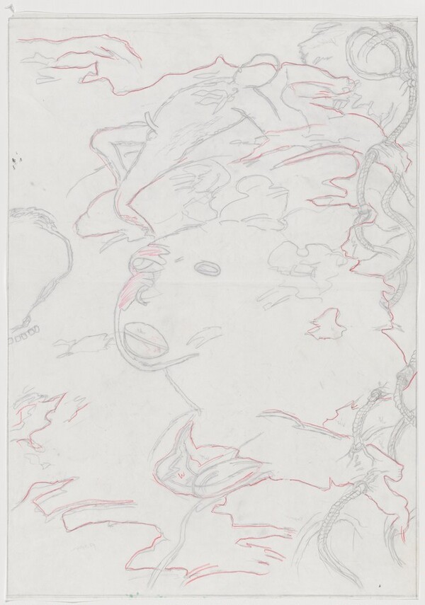 Pontchartrain [preparatory drawing for panel B]