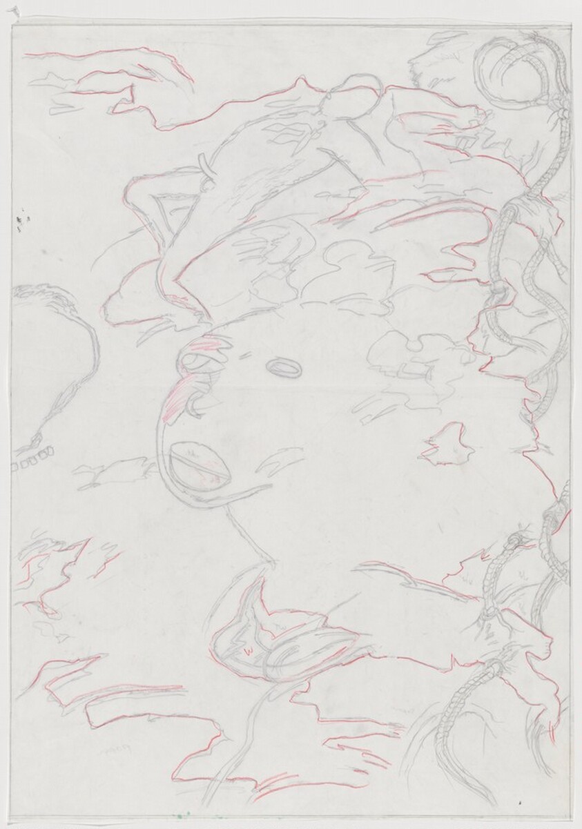 Pontchartrain [preparatory drawing for panel B]