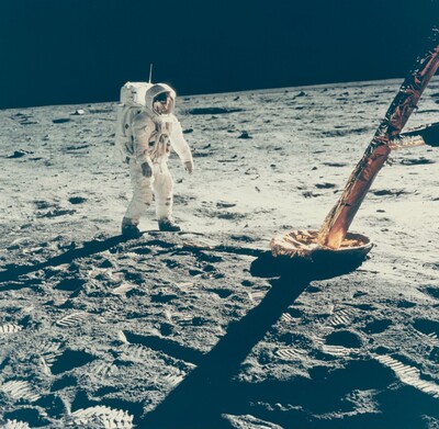 Apollo 11 on the Moon, Neil Armstrong, National Aeronautics and Space Administration, July 20, 1969