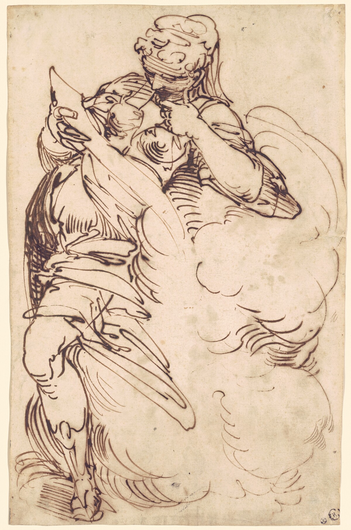 A Standing Sibyl with a Scroll