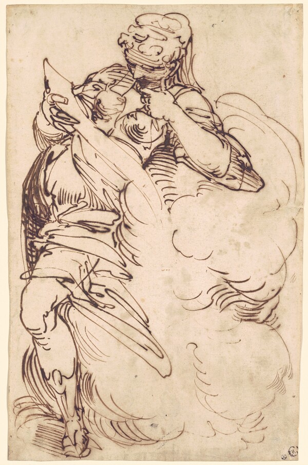 A Standing Sibyl with a Scroll