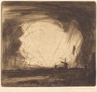 Storm: Sundown, David Young Cameron, 1892