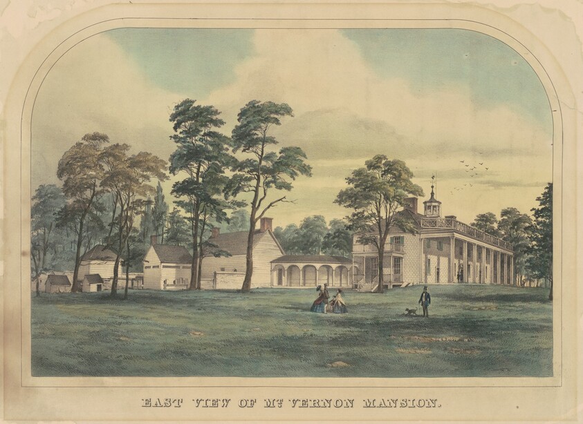 East View of Mount Vernon Mansion