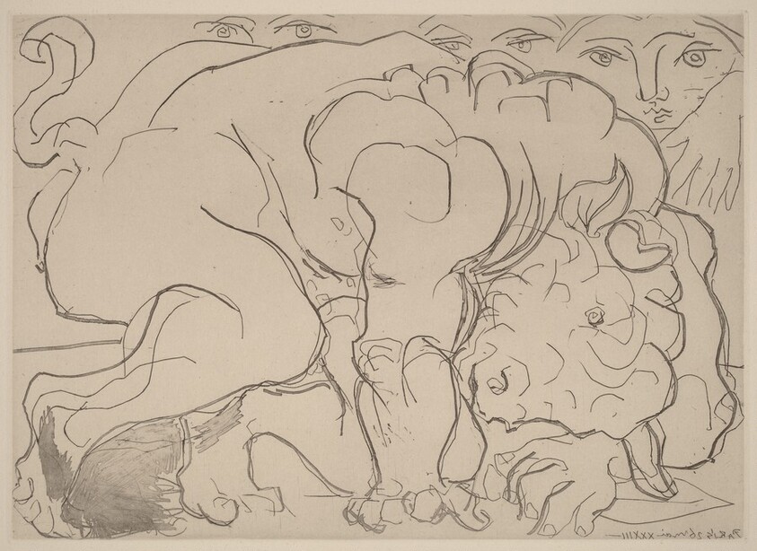 Wounded Minotaur VI (Minotaure blesse VI)