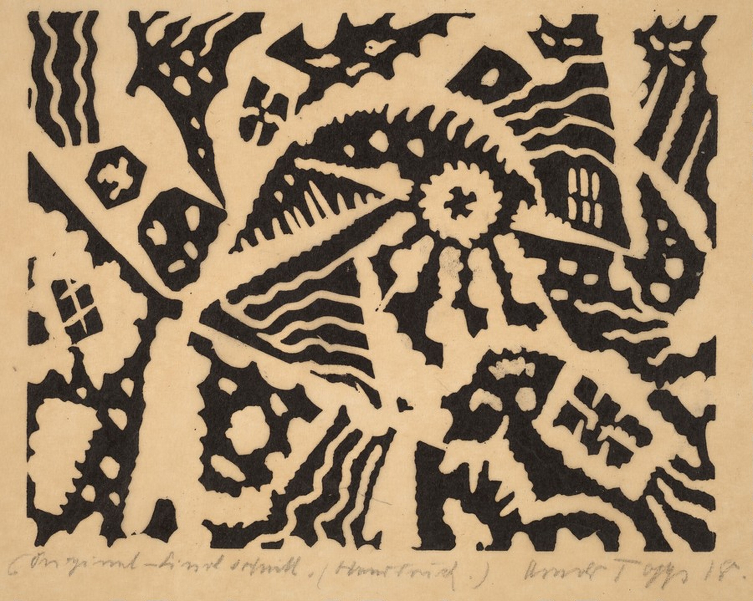 Composition / Sun in the Center, Arnold Topp, 1918