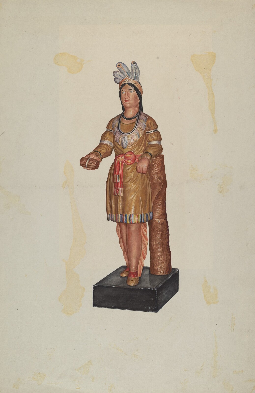 Cigar Store Indian, Flora Merchant, 1935/1942