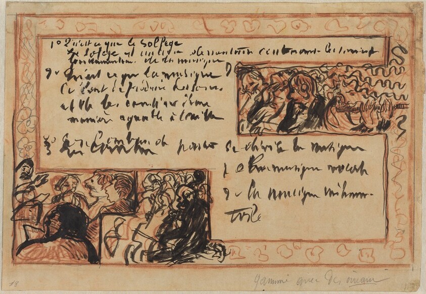 Study for "Qu'est-ce qu'un solfège"
