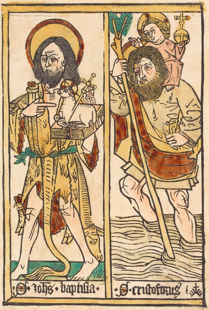 Saint John the Baptist and Saint Christopher