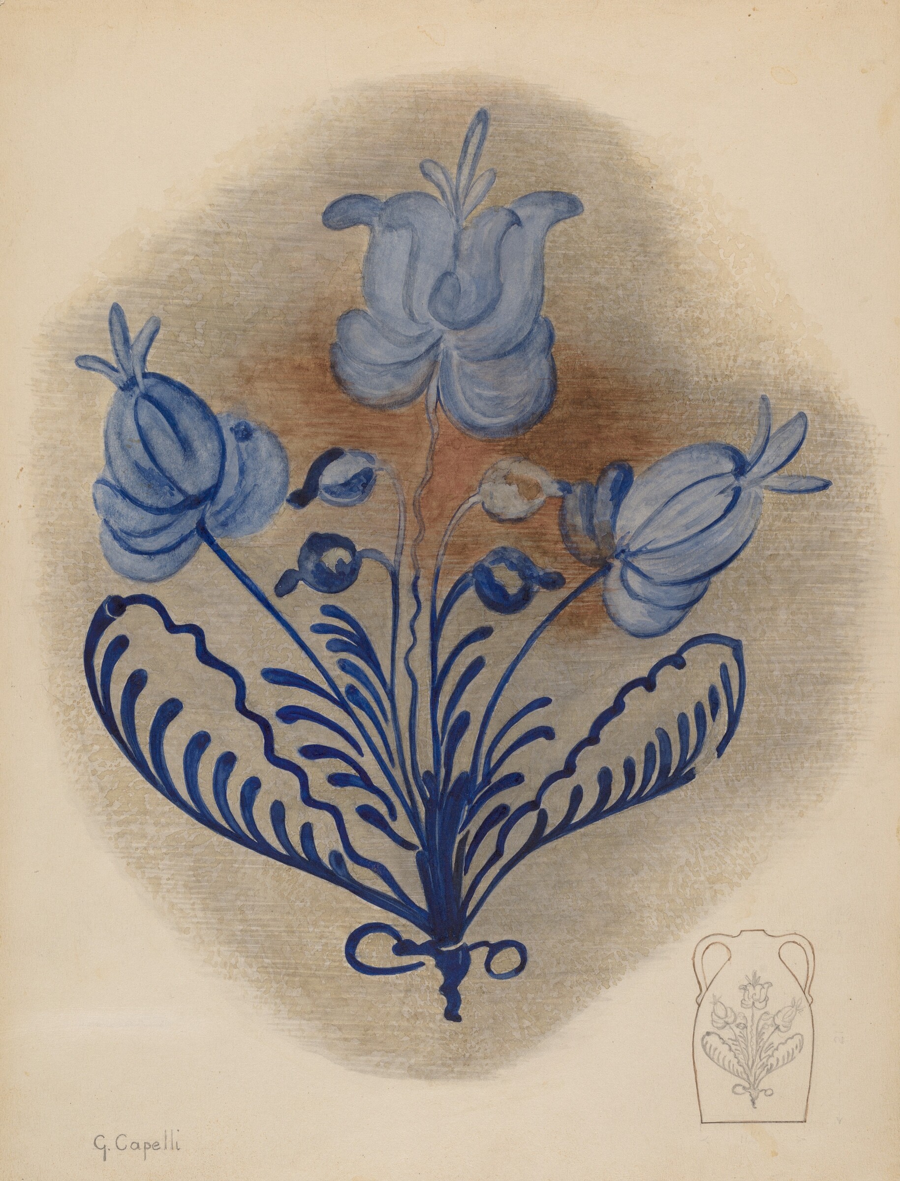 Water or Cider Jug, Giacinto Capelli, c. 1939