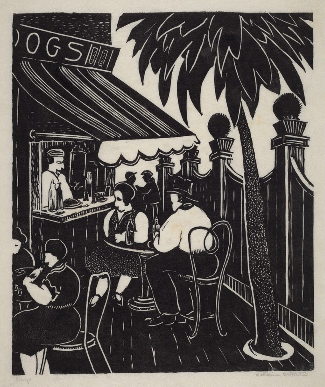 Untitled (Hot Dog Stand), Katharine Schlater, c. 1930