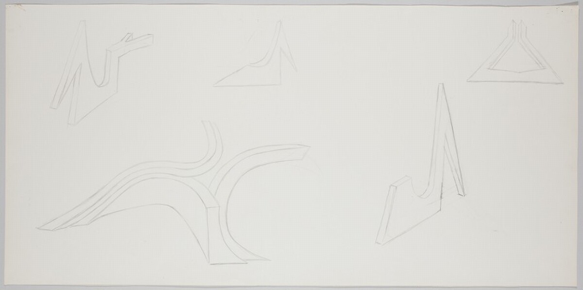 Studies for "Black Tower" and Other Sculptures (PB4)