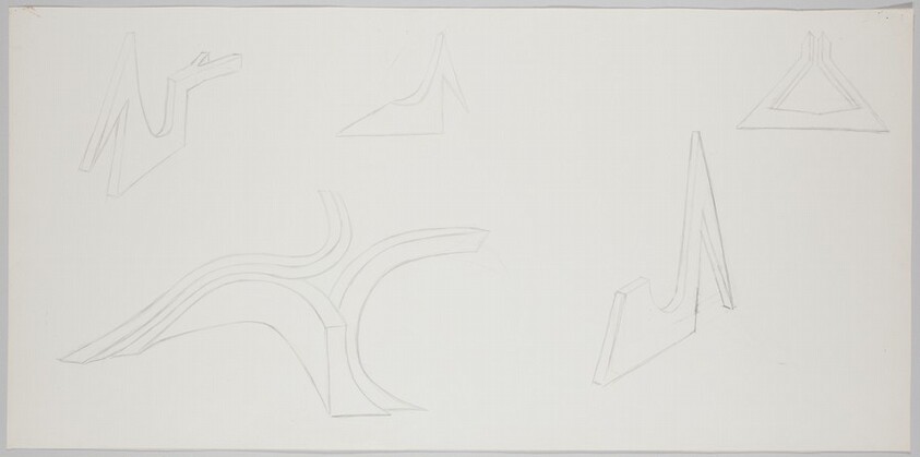 Studies for "Black Tower" and Other Sculptures (PB4)