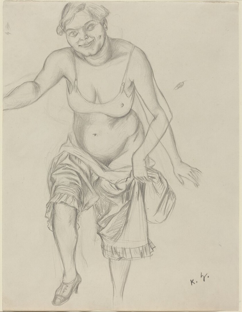 A Woman Undressing