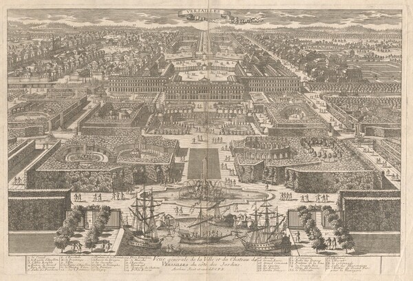 Veüe générale de la Ville et du Chateau de Versailles du côté des Jardins (View of Versailles)