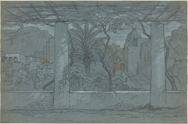 A Terrace and Garden on Capri [recto]