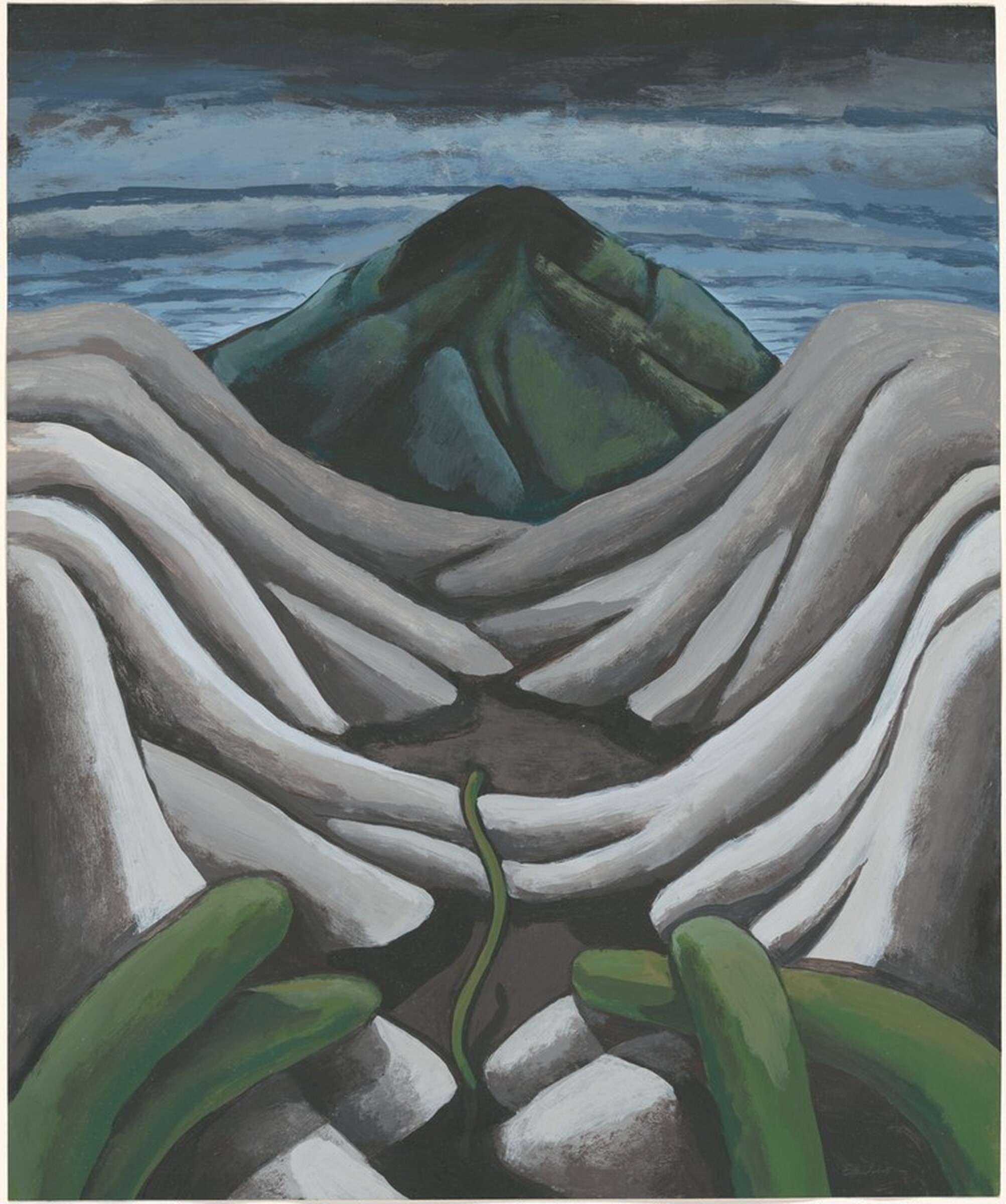 White Ridges, Mary Beth Edelson, 1972