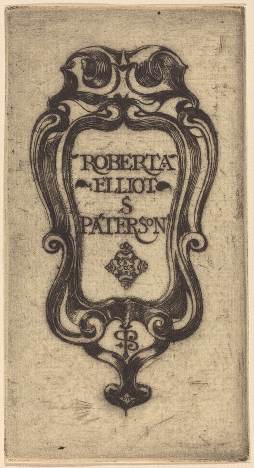 Bookplate of Roberta Elliot S. Paterson