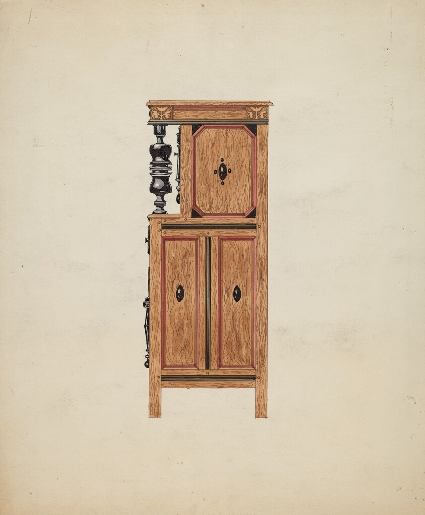 Side View of Hartford Cupboard