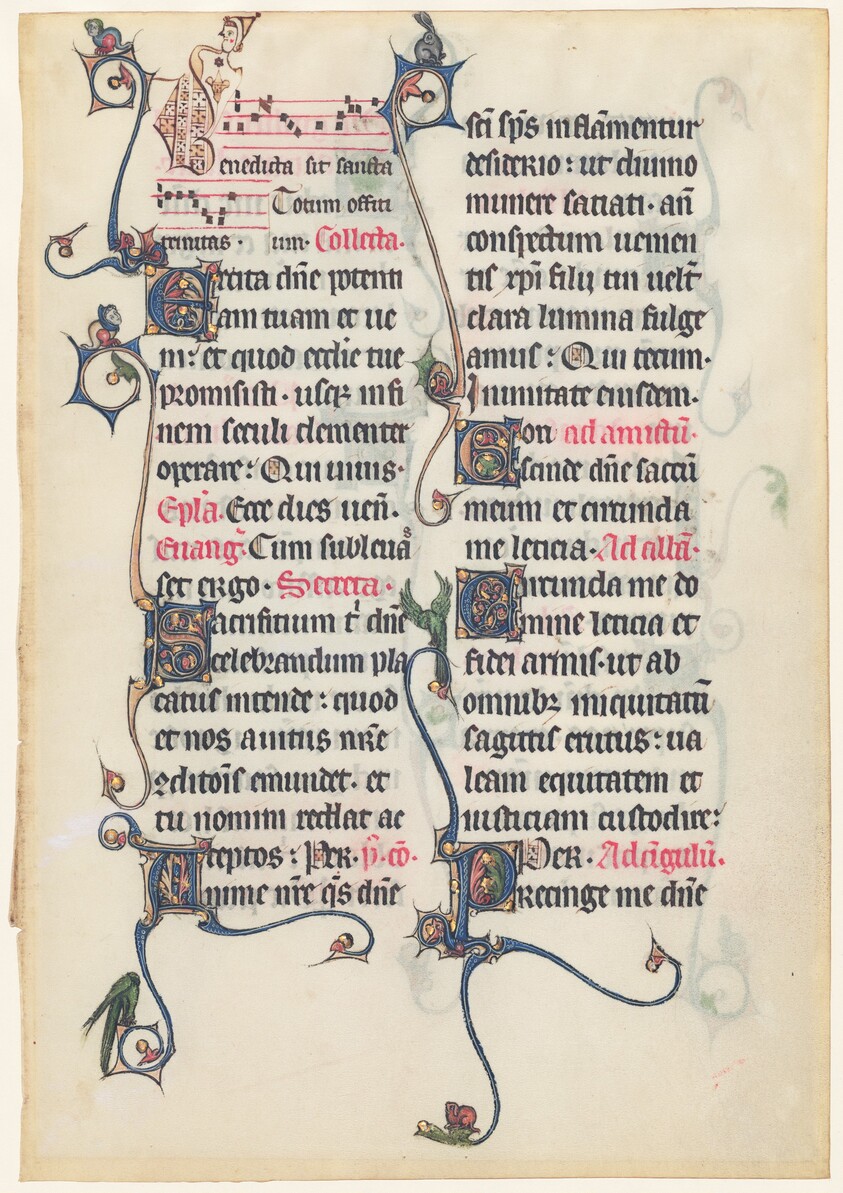 Manuscript Leaf from the Beauvais Missal