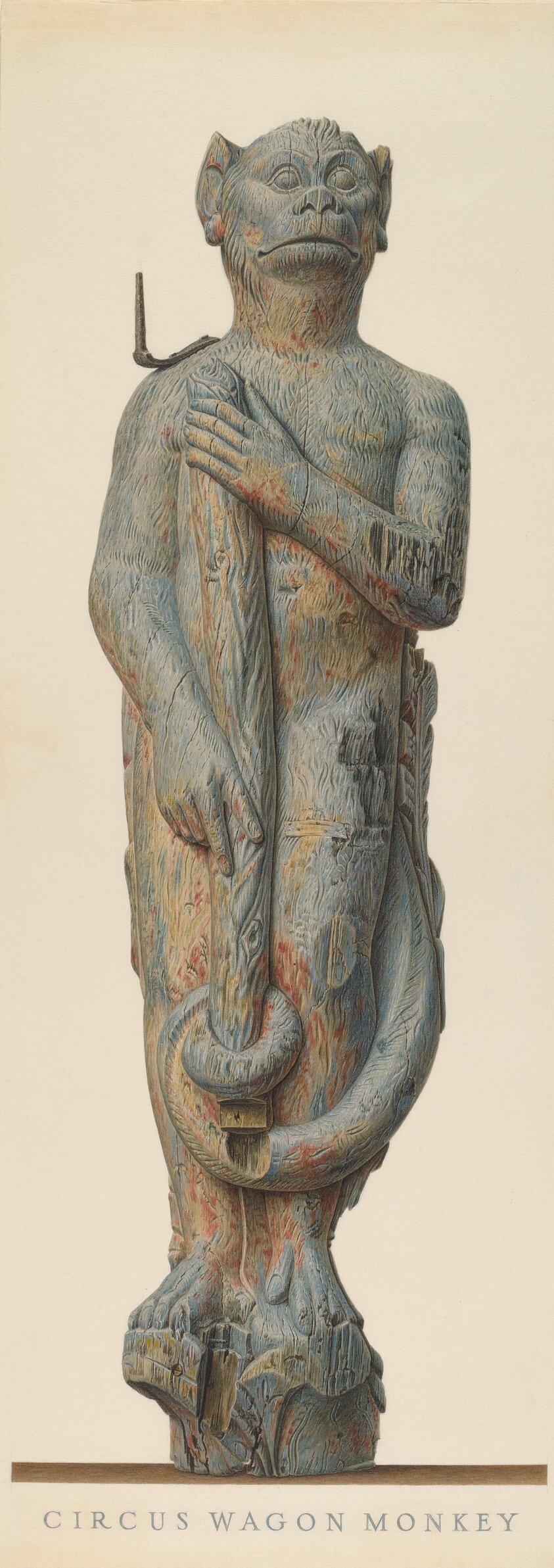 Circus Wagon Monkey