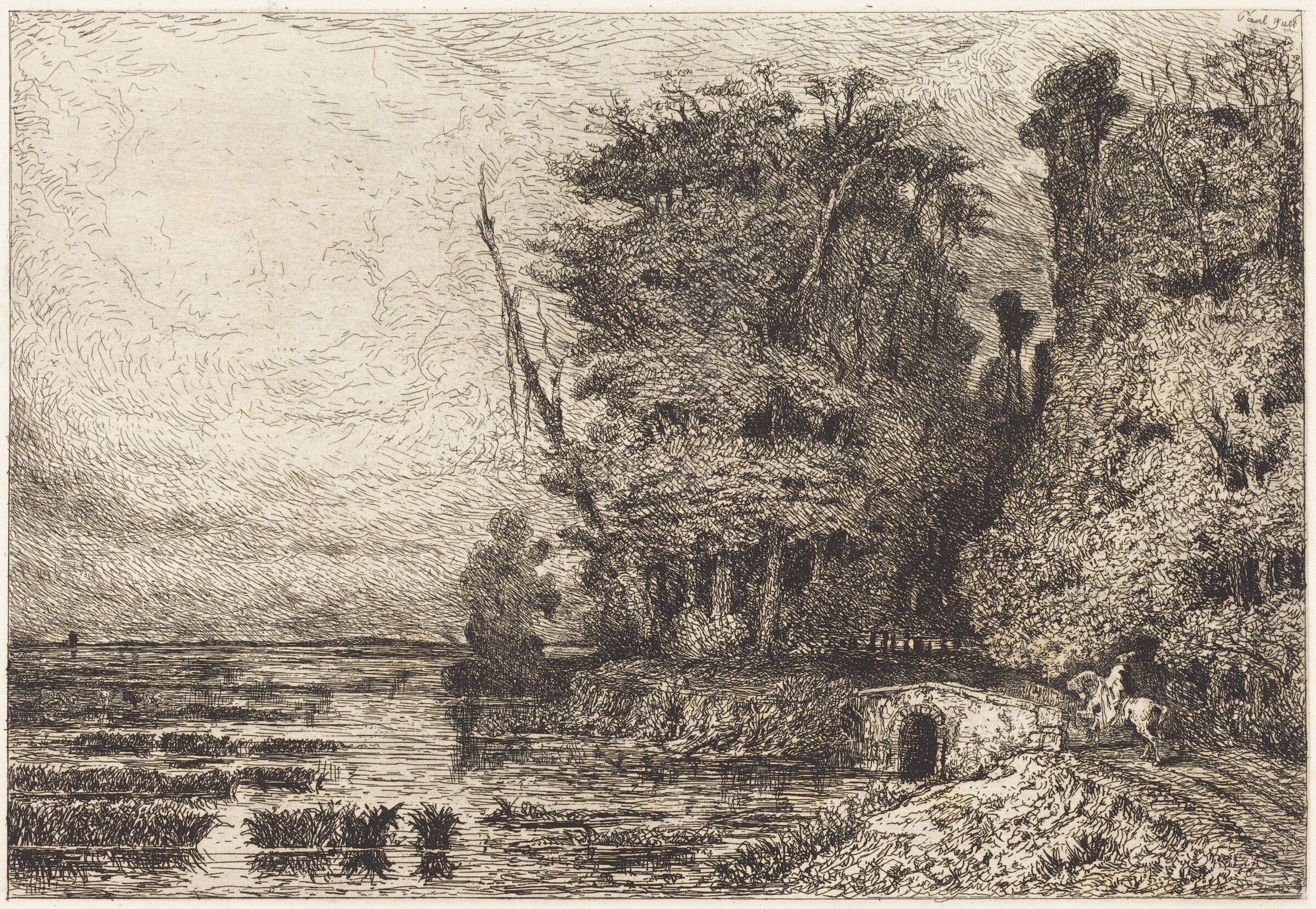 Orage à la Fin du jour, Paul Huet, 1868