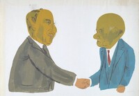 The Handshake, Ben Shahn, 1942