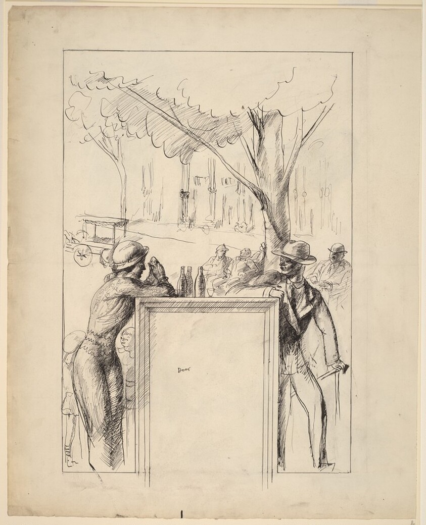 Study for Saratoga Springs, NY, Post Office Mural [recto]