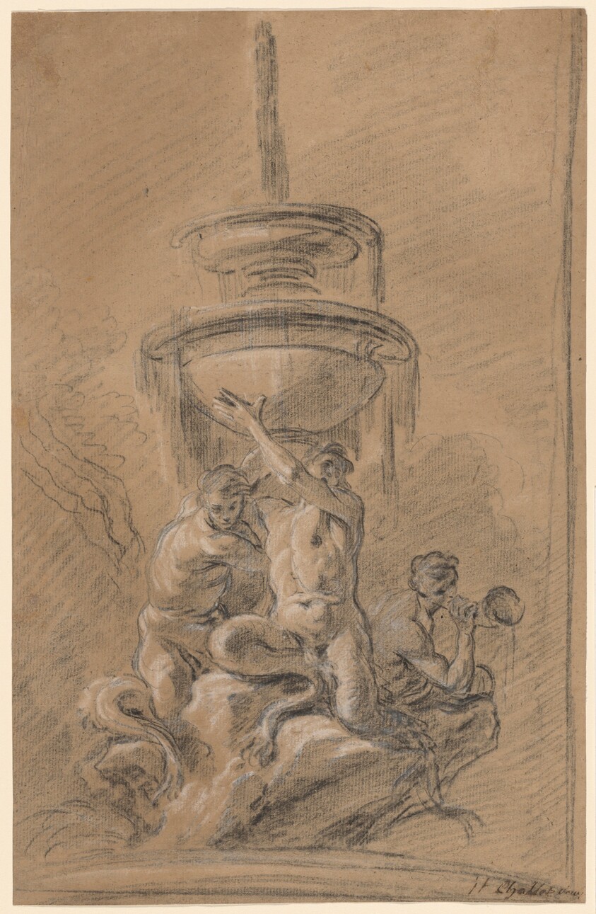 A Fountain with Three Tritons