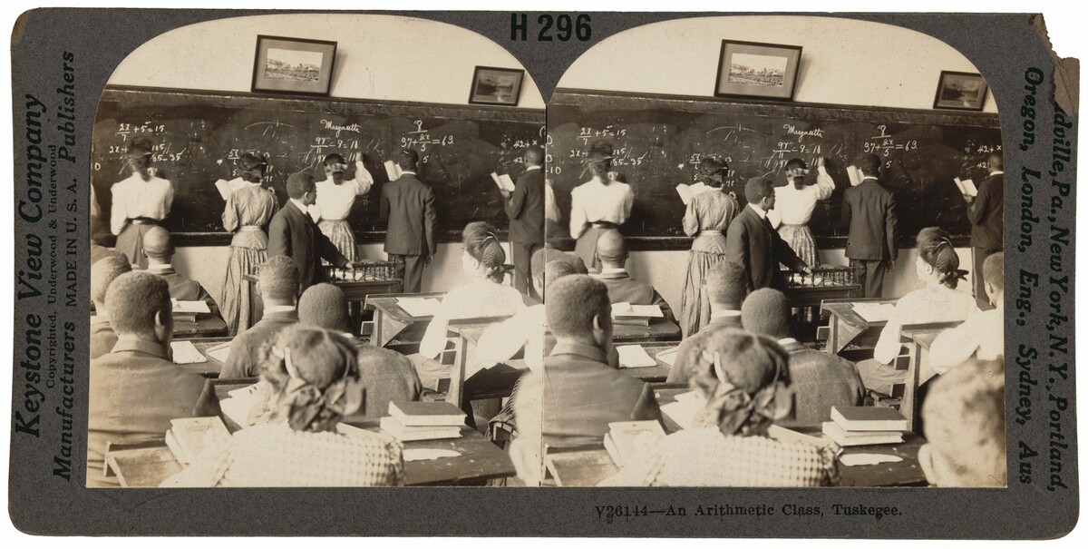 "An Arithmetic Class, Tuskegee, Alabama"