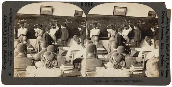 "An Arithmetic Class, Tuskegee, Alabama"
