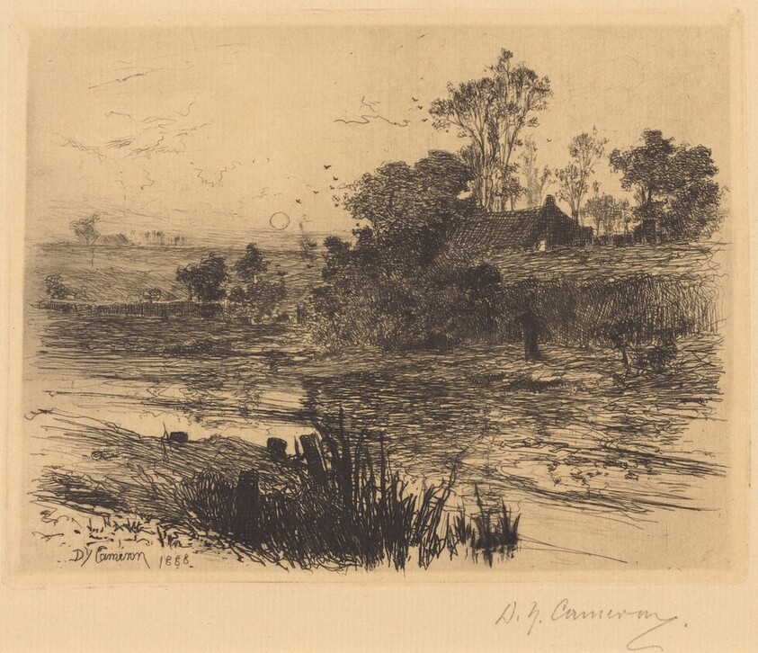 Cottage, Arran: Sunset