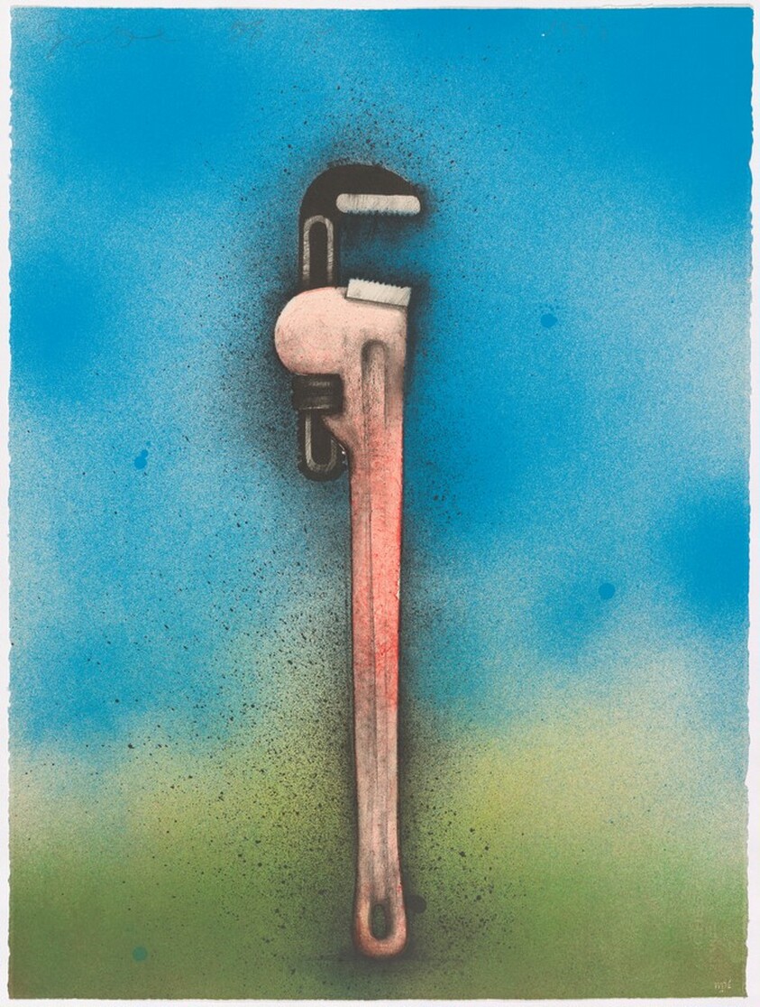 Big Red Wrench in a Landscape