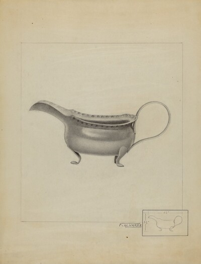 Silver Sauce Boat