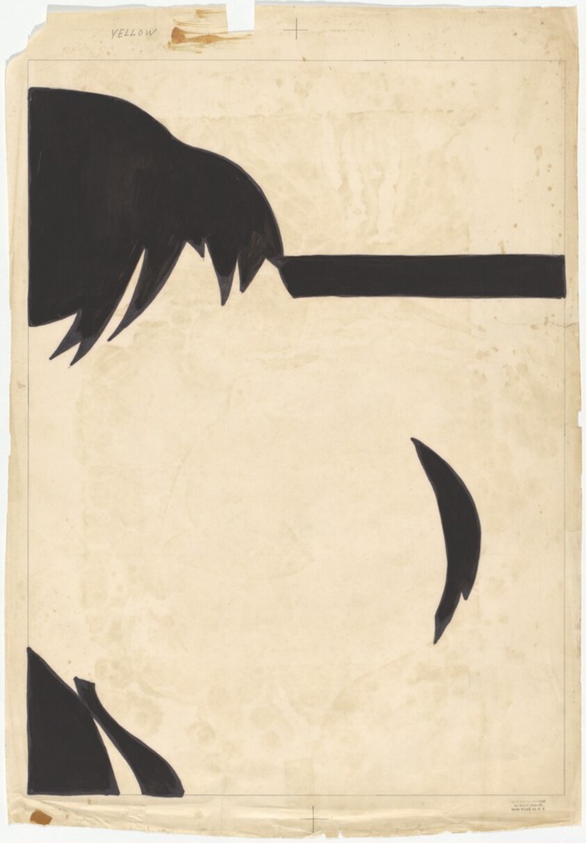 Shipboard Girl: Separation Drawing for Yellow