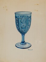 Blue Goblet, Robert Stewart, c. 1937