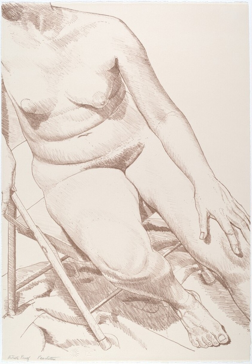 Nude on Folding Stool