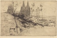 Burgos, James McBey, 1911